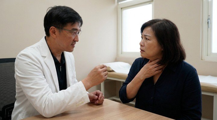 吳紹琥醫師解說甲狀腺亢進與甲狀腺癌的區別 甲狀腺超音波檢查以排除惡性結節的風險 頸部結節的異常增生與甲狀腺癌的潛在關聯 專業醫師提供甲狀腺癌預防與及早發現的建議