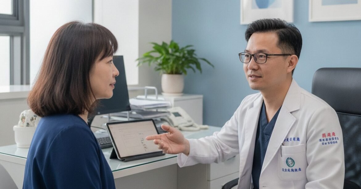 吳芮醫師說明隆乳手術的常見副作用與術後照護。
